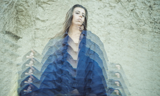 Echoes of seated woman